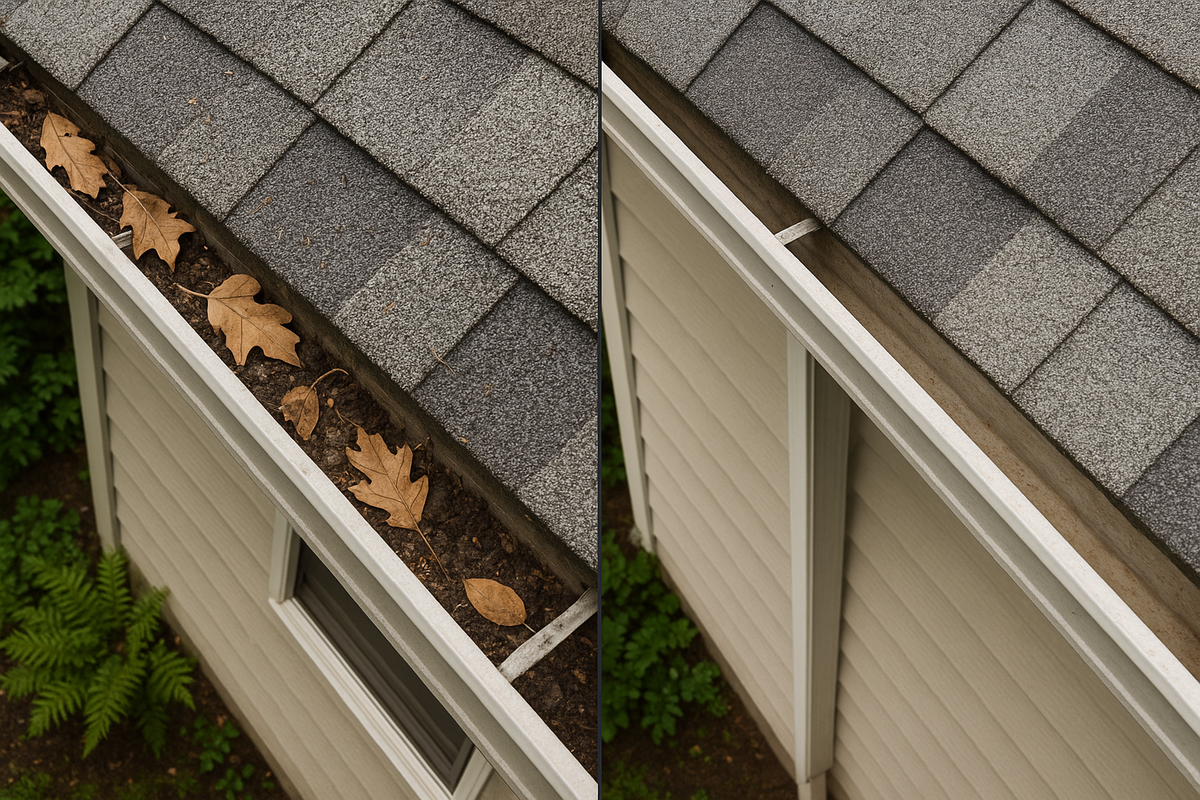 Vancouver WA gutter cleaning service Camas Ridgefield gutter maintenance Portland OR